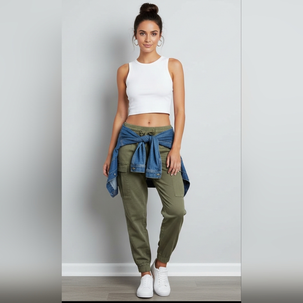 Refuge Olive Cargo Pants - Picture 3 of 13